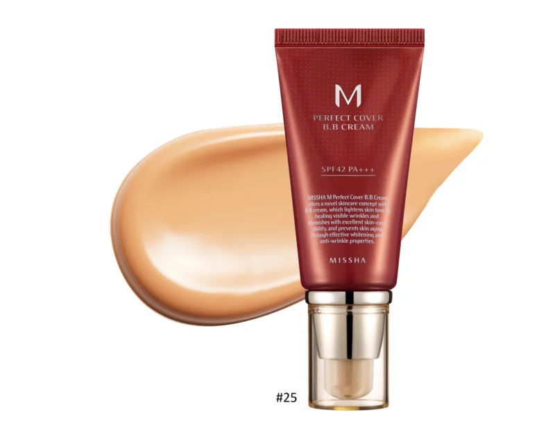 MISSHA M Perfect Cover BB kremas (Nr. 25 Warm Beige), 50ml