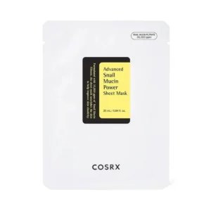 COSRX Advanced Snail Mucin Power Essence Sheet Mask lakštinė veido kaukė su sraigės mucinu, 1vnt.